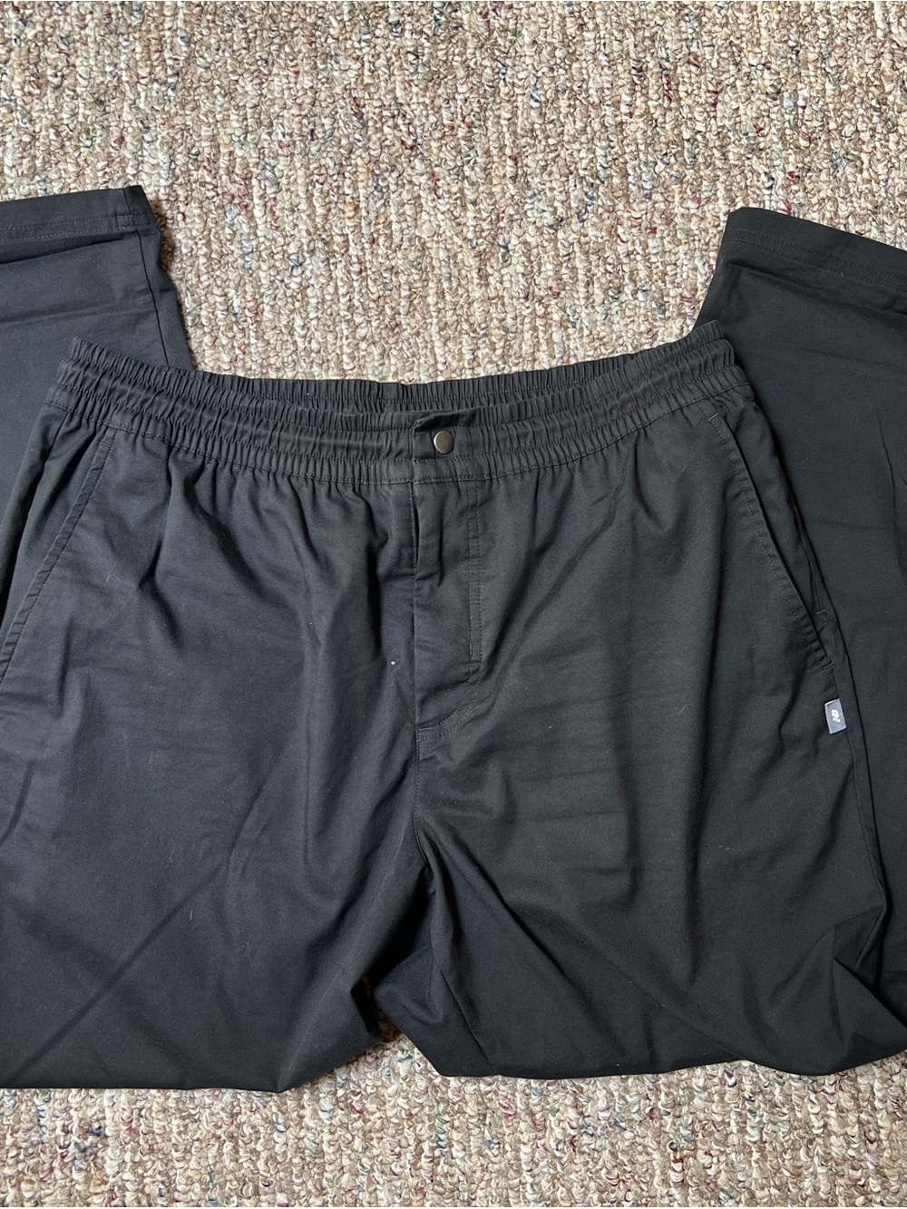 New Balance Men's Black Elastic-Waist  Pants